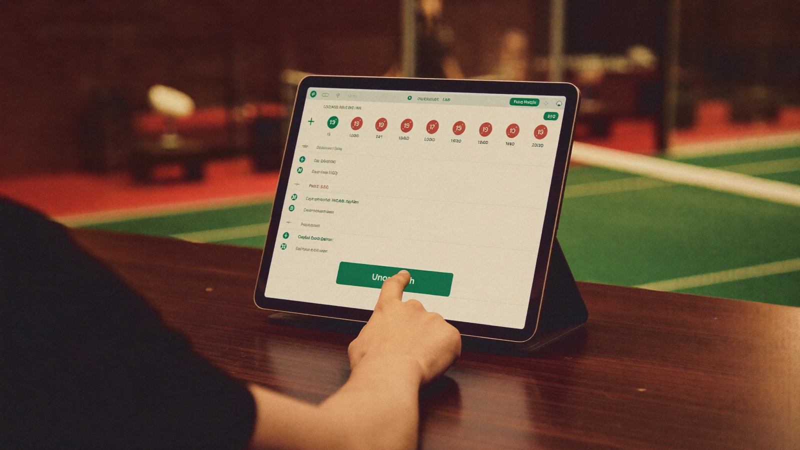 Facility staff unlocking the match from the REPLASH admin panel