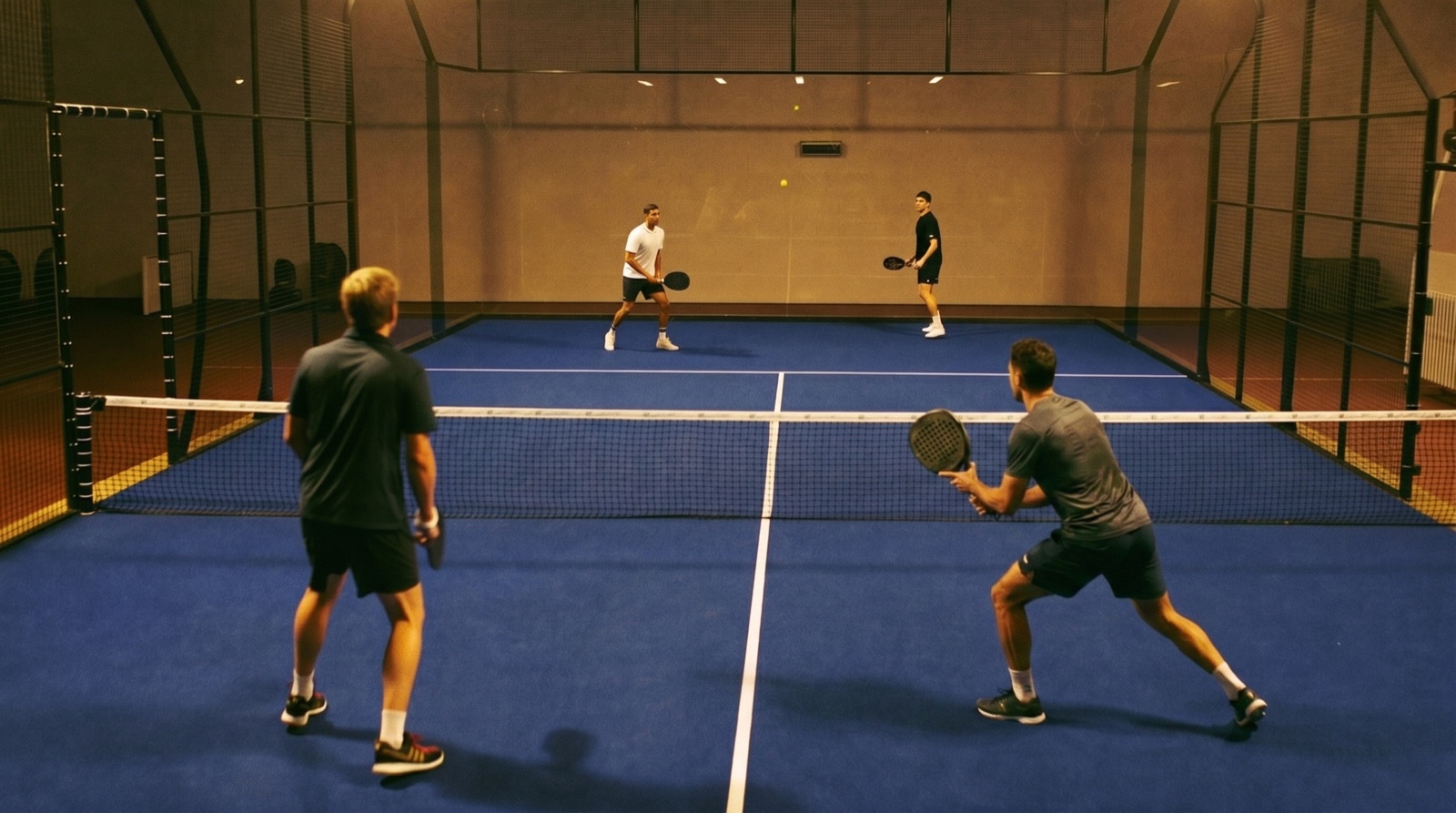 2v2 padel match captured silently by REPLASH PoE camera